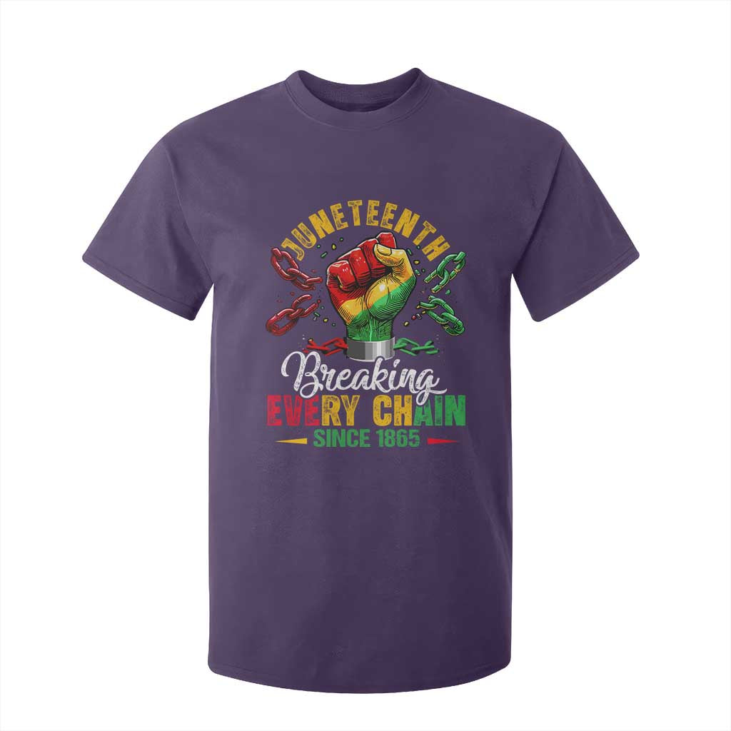 Breaking Every Chain Since 1865 Juneteenth T Shirt For Kid Celebrating Black Freedom