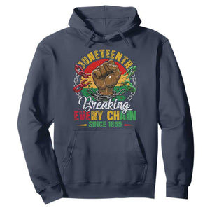 Juneteenth Breaking Every Chain Since 1865 Hoodie Retro Vintage