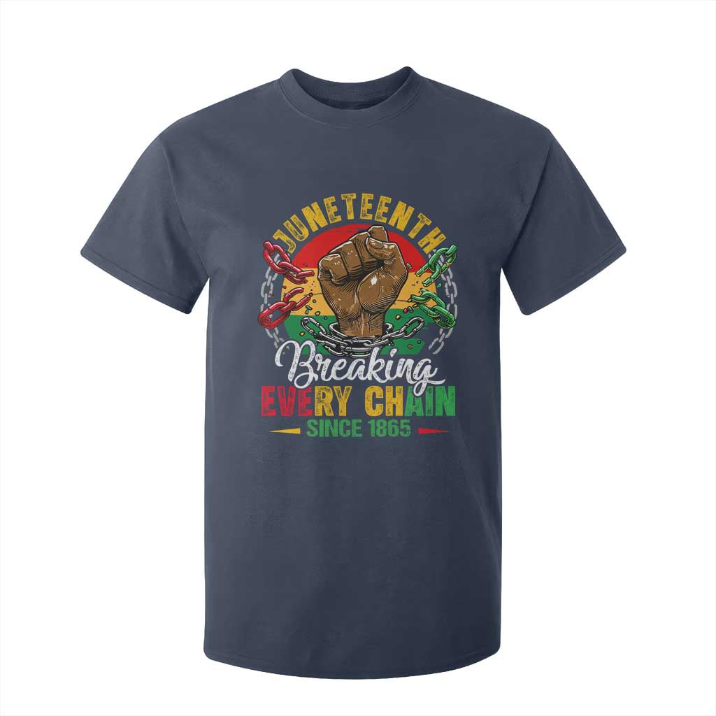 Juneteenth Breaking Every Chain Since 1865 T Shirt For Kid Retro Vintage