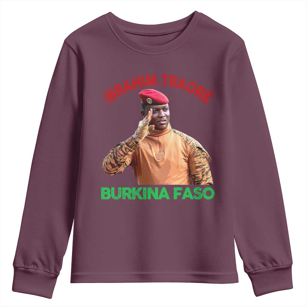 Burkina Faso Ibrahim Traoré Thomas Sankara Youth Sweatshirt - African Pride