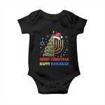 Merry Chrismukkah Happy Christmas Hanukkah Baby Onesie - African Pride