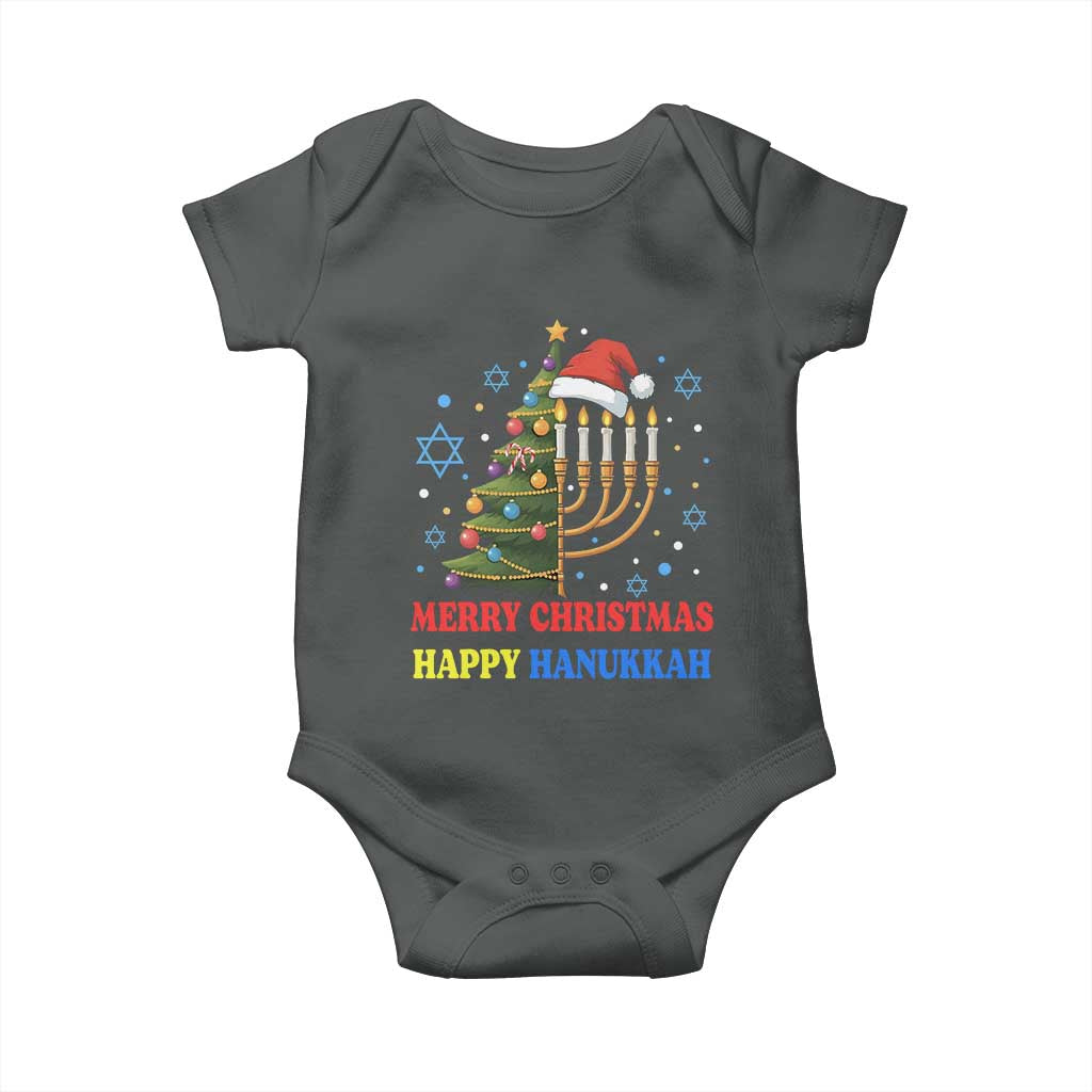 Merry Chrismukkah Happy Christmas Hanukkah Baby Onesie - African Pride