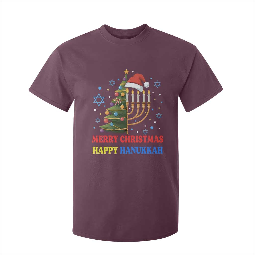 Merry Chrismukkah Happy Christmas Hanukkah T Shirt For Kid - African Pride