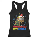 Merry Chrismukkah Happy Christmas Hanukkah Racerback Tank Top - African Pride