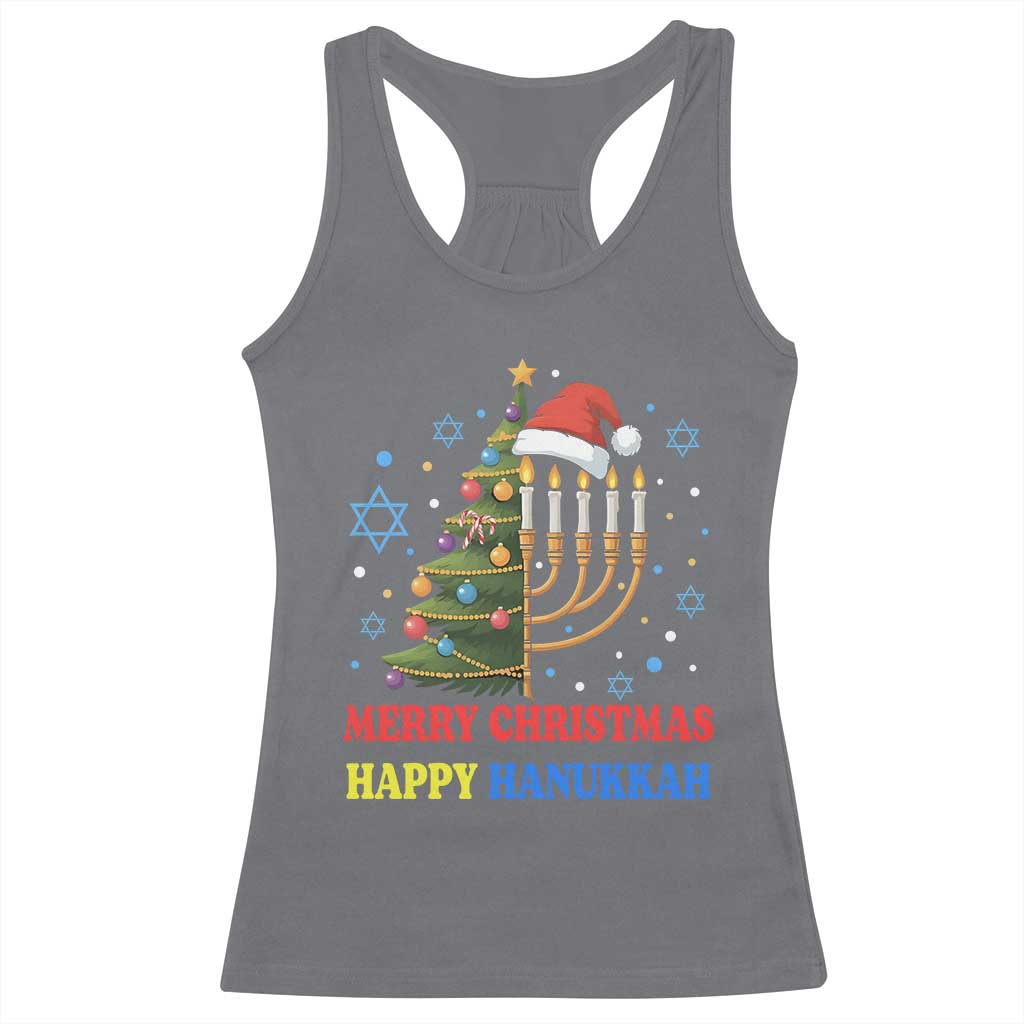 Merry Chrismukkah Happy Christmas Hanukkah Racerback Tank Top - African Pride