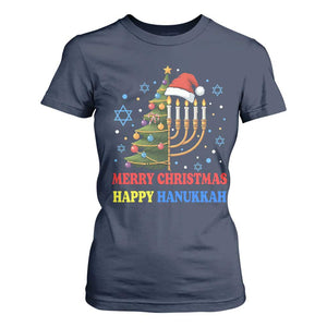 Merry Chrismukkah Happy Christmas Hanukkah T Shirt For Women - African Pride