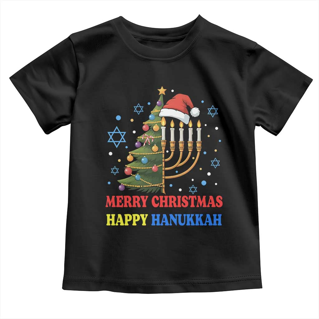 Merry Chrismukkah Happy Christmas Hanukkah Toddler T Shirt - African Pride