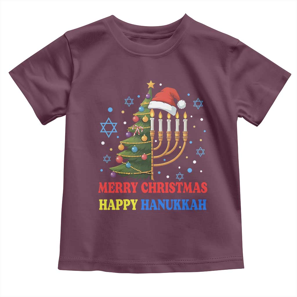 Merry Chrismukkah Happy Christmas Hanukkah Toddler T Shirt - African Pride