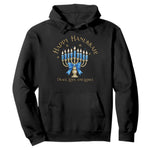 Happy Hanukkah Hoodie Jewish Menorah Coquette Bow - African Pride