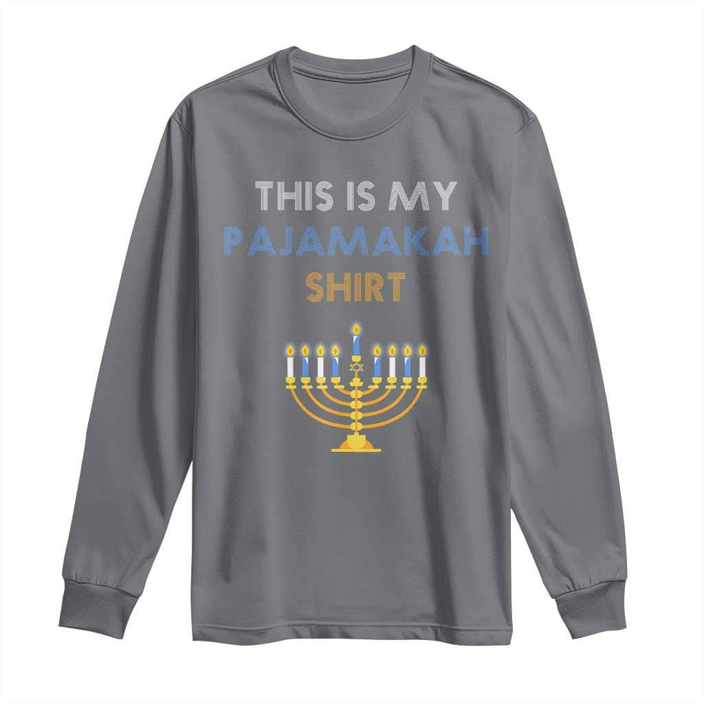 Funny Hanukkah Pajama Long Sleeve Shirt This is My Pajamakah Gift - African Pride