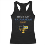 Funny Hanukkah Pajama Racerback Tank Top This is My Pajamakah Gift - African Pride