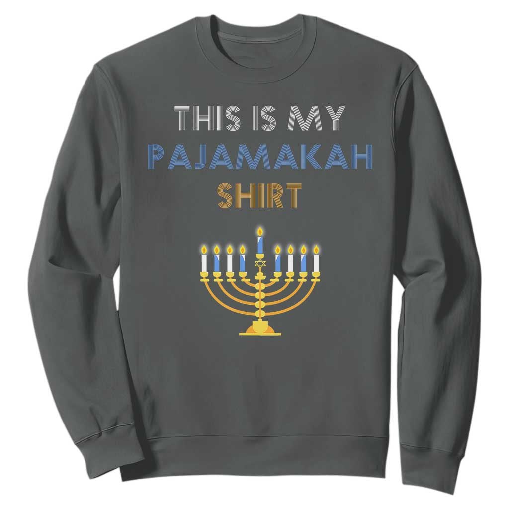 Funny Hanukkah Pajama Sweatshirt This is My Pajamakah Gift - African Pride