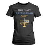 Funny Hanukkah Pajama T Shirt For Women This is My Pajamakah Gift - African Pride