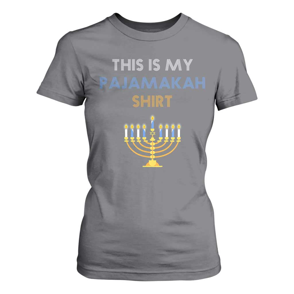 Funny Hanukkah Pajama T Shirt For Women This is My Pajamakah Gift - African Pride