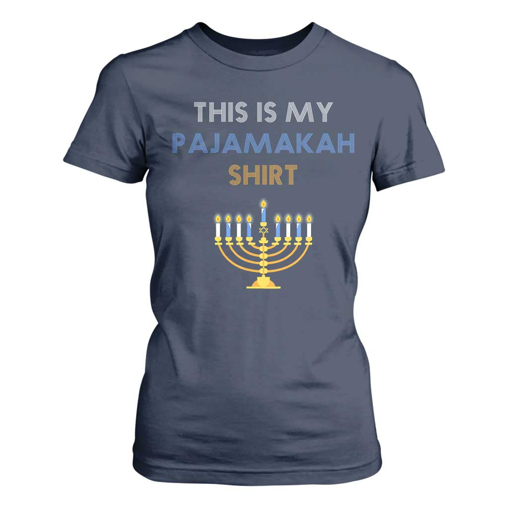 Funny Hanukkah Pajama T Shirt For Women This is My Pajamakah Gift - African Pride