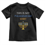 Funny Hanukkah Pajama Toddler T Shirt This is My Pajamakah Gift - African Pride