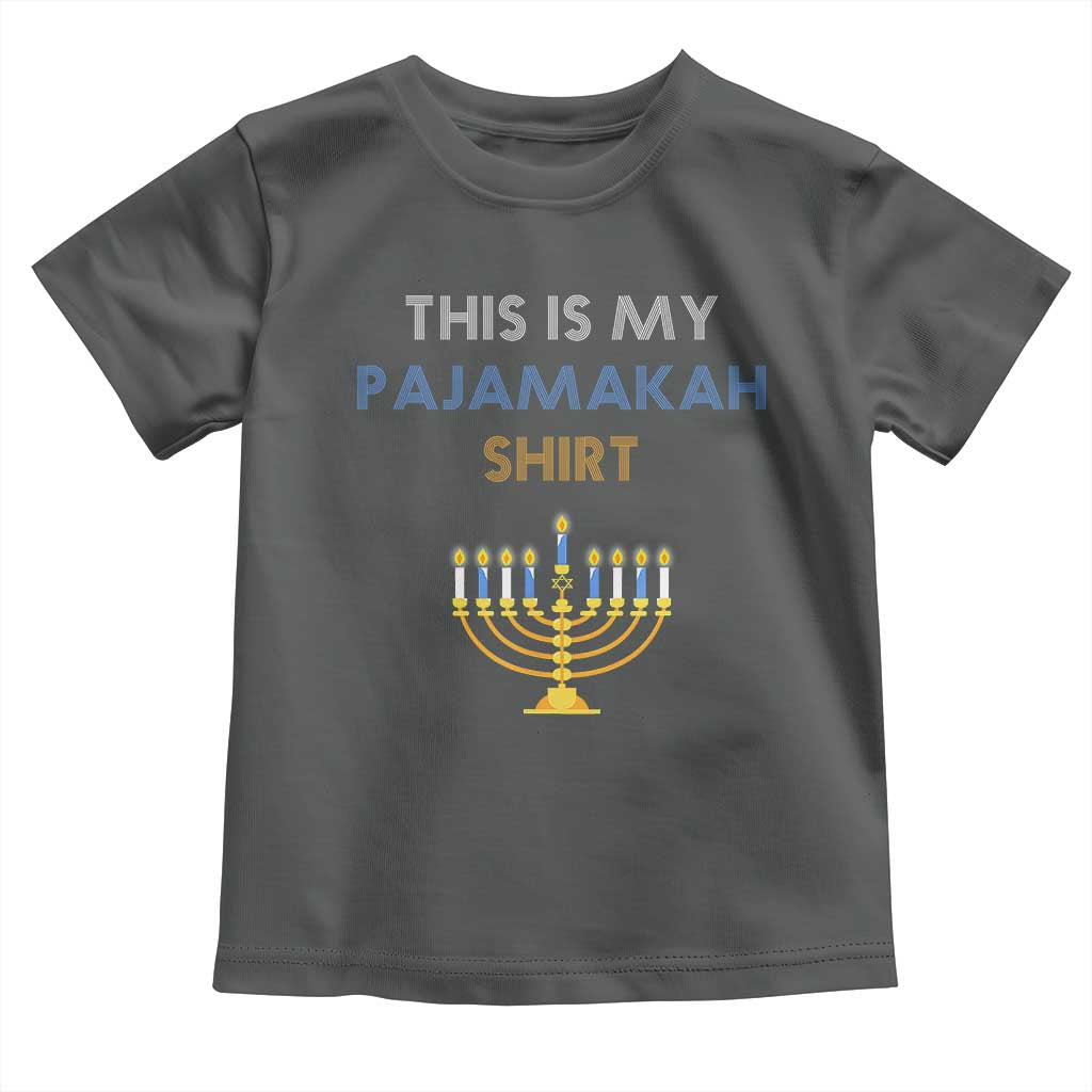 Funny Hanukkah Pajama Toddler T Shirt This is My Pajamakah Gift - African Pride