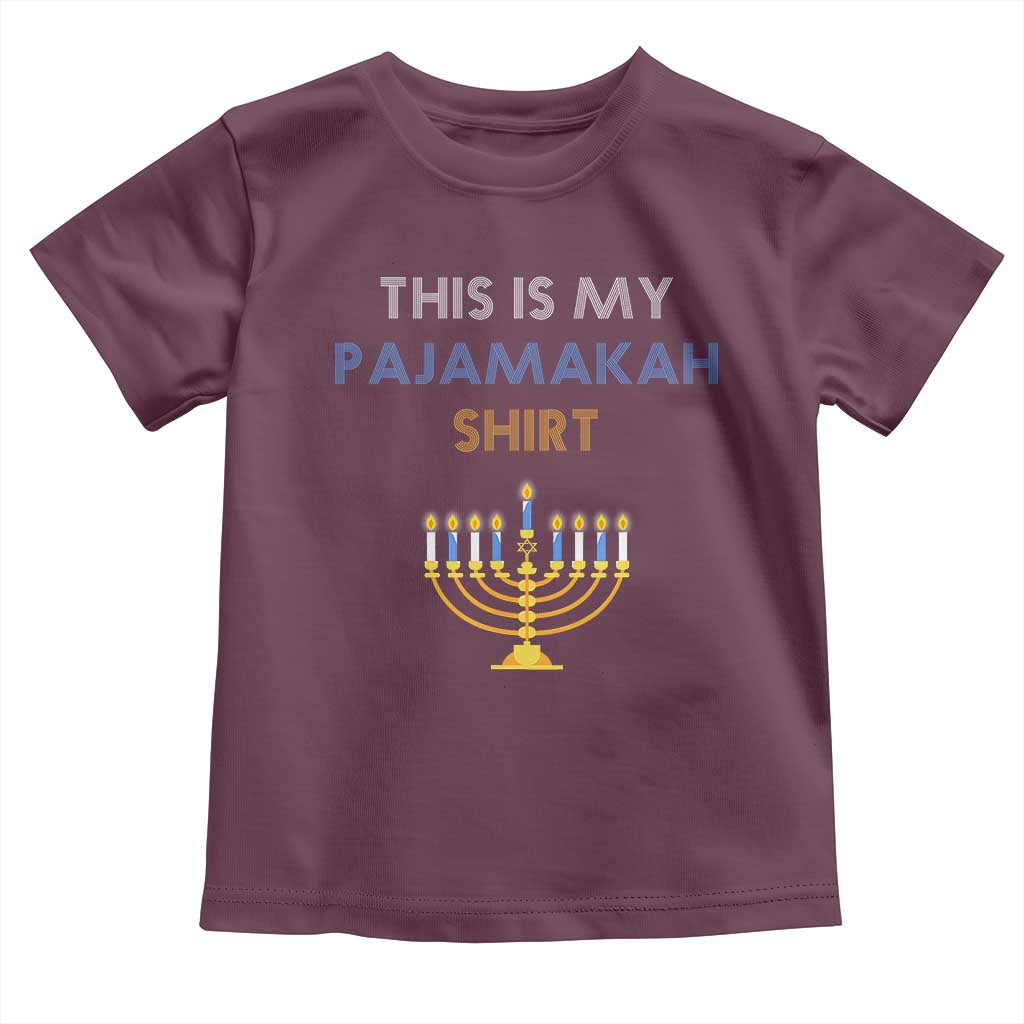 Funny Hanukkah Pajama Toddler T Shirt This is My Pajamakah Gift - African Pride