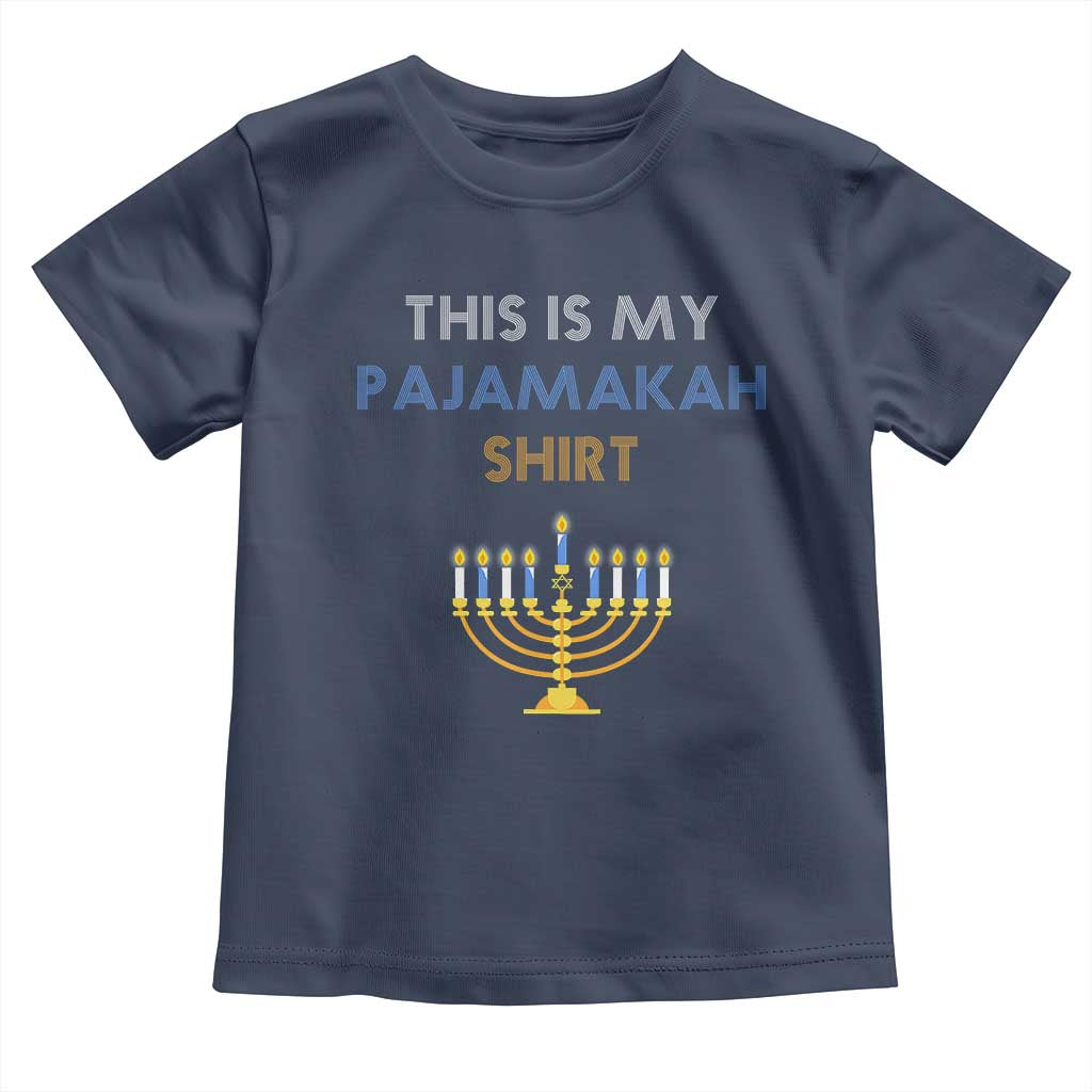 Funny Hanukkah Pajama Toddler T Shirt This is My Pajamakah Gift - African Pride