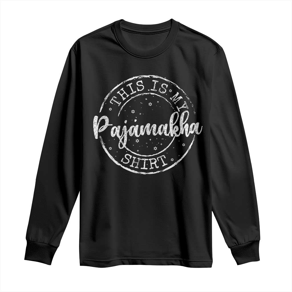 Funny Hanukkah Long Sleeve Shirt This is My Pajamakah Pajama Gift - African Pride