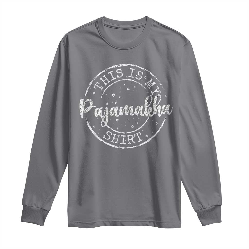 Funny Hanukkah Long Sleeve Shirt This is My Pajamakah Pajama Gift - African Pride