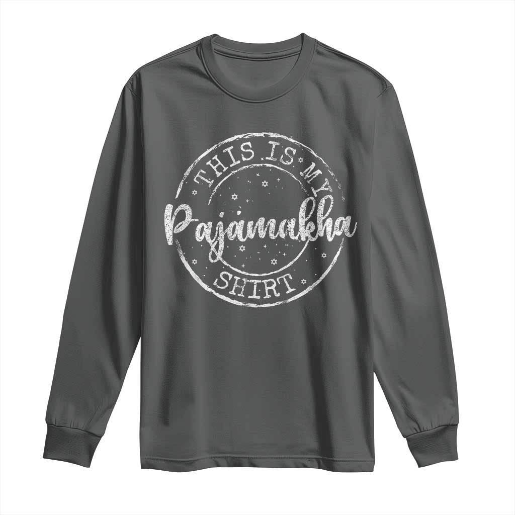 Funny Hanukkah Long Sleeve Shirt This is My Pajamakah Pajama Gift - African Pride