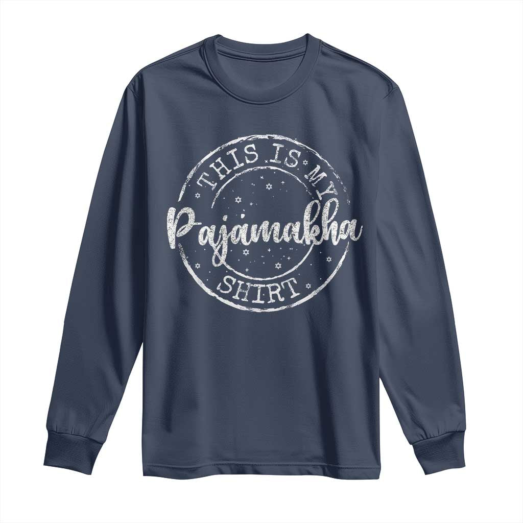 Funny Hanukkah Long Sleeve Shirt This is My Pajamakah Pajama Gift - African Pride
