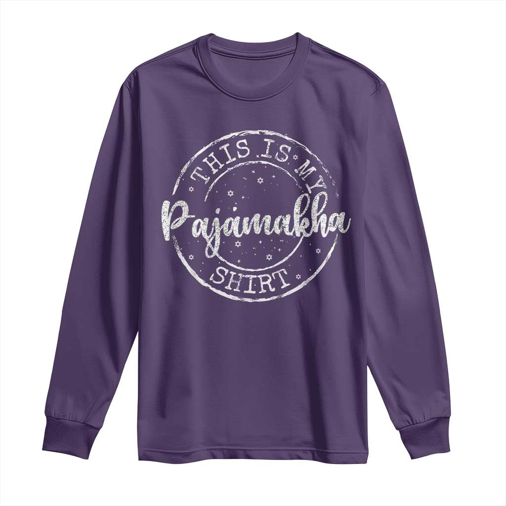Funny Hanukkah Long Sleeve Shirt This is My Pajamakah Pajama Gift - African Pride