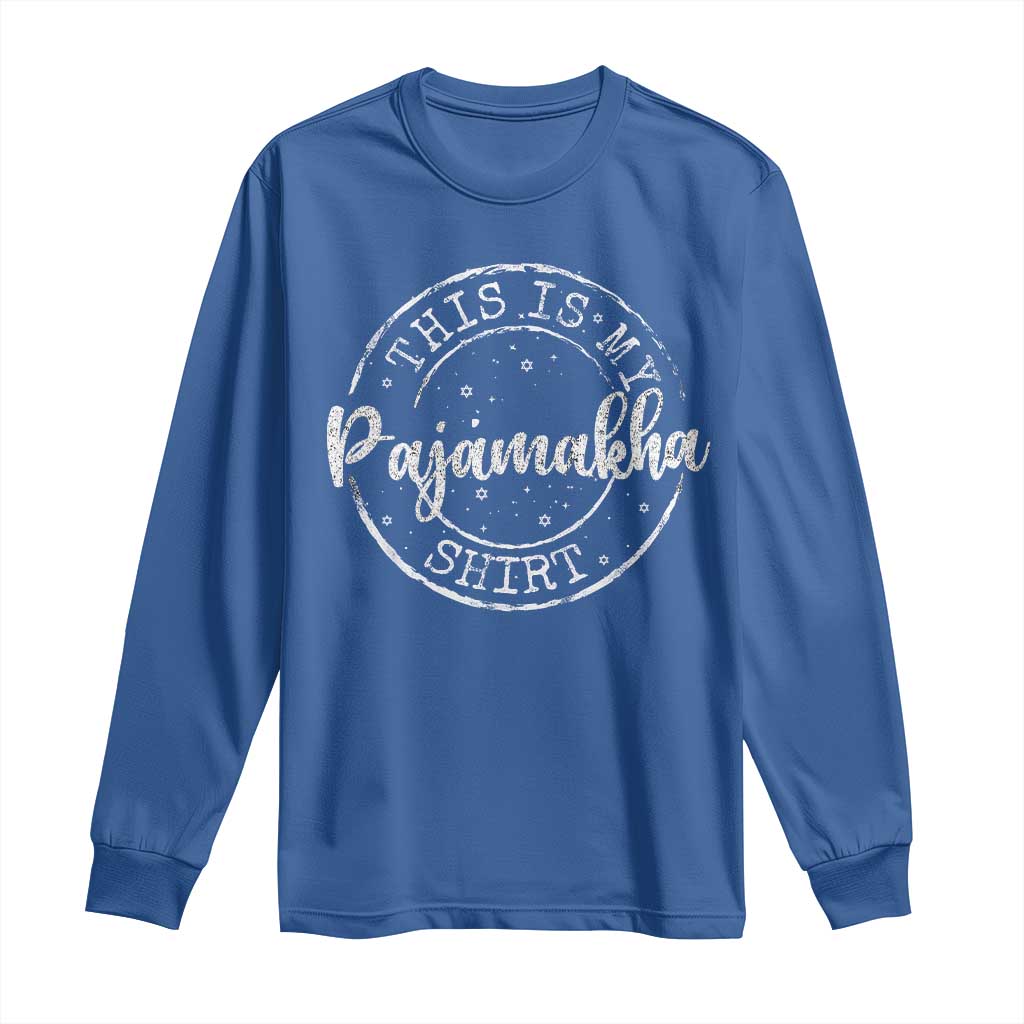 Funny Hanukkah Long Sleeve Shirt This is My Pajamakah Pajama Gift - African Pride