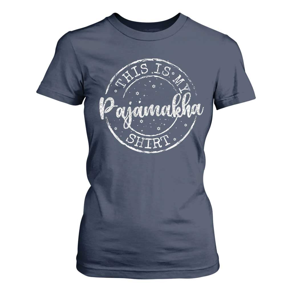 Funny Hanukkah T Shirt For Women This is My Pajamakah Pajama Gift - African Pride