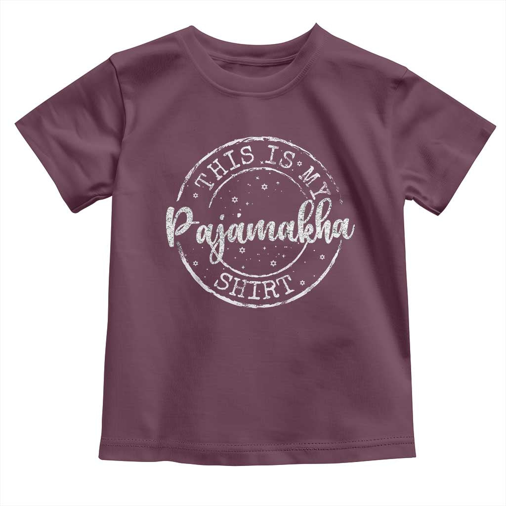 Funny Hanukkah Toddler T Shirt This is My Pajamakah Pajama Gift - African Pride
