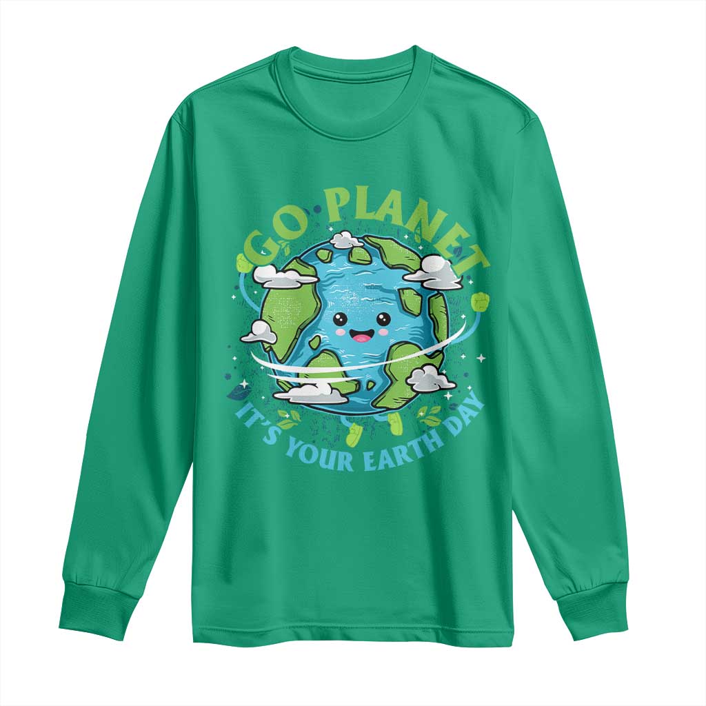 Earth Day Long Sleeve Shirt Save the Planet 2025