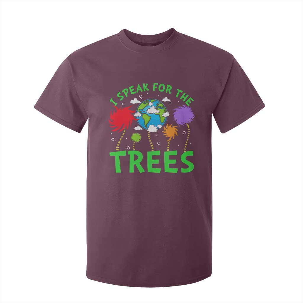 I Speak For Trees Planet Save Earth Day T Shirt For Kid