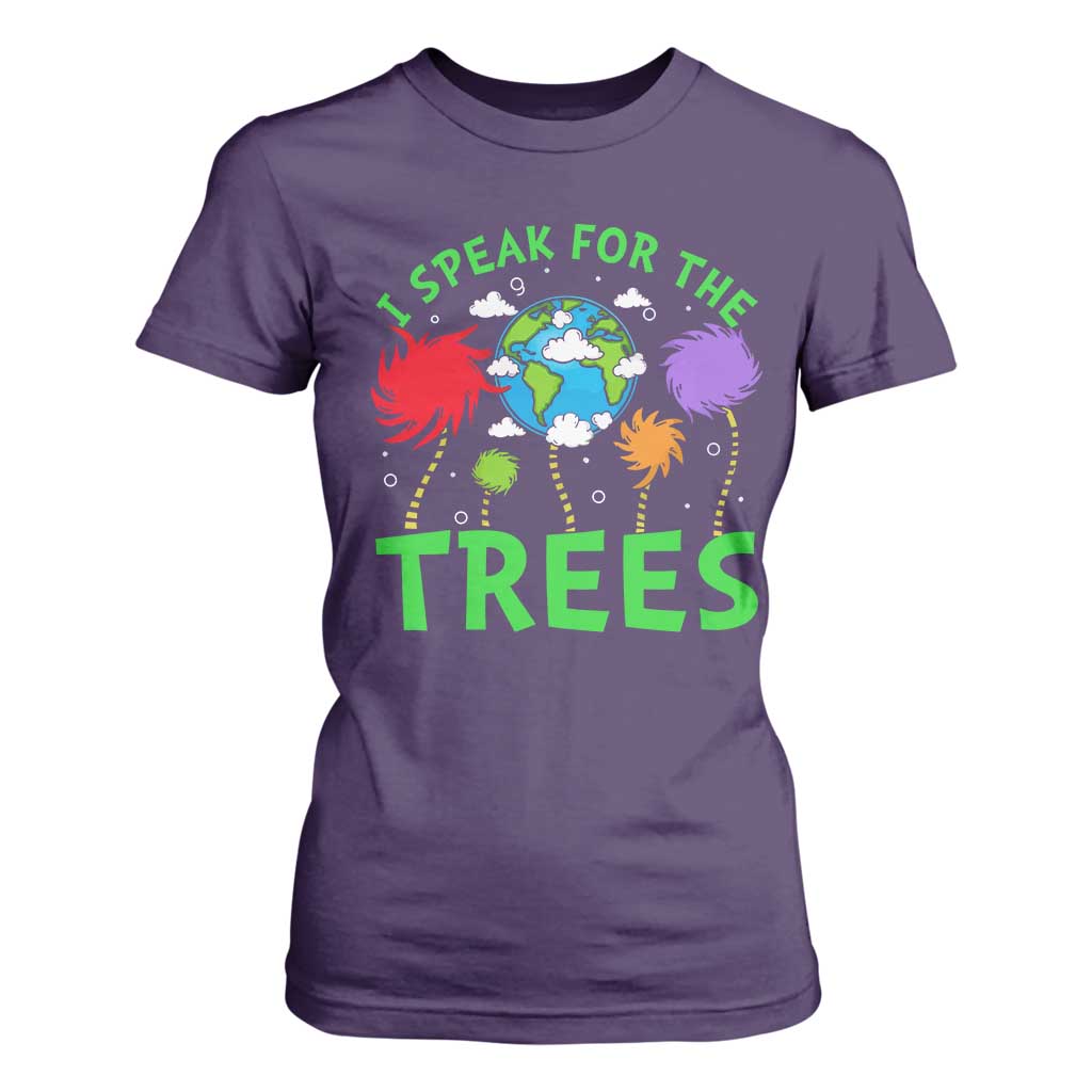 I Speak For Trees Planet Save Earth Day T Shirt For Women