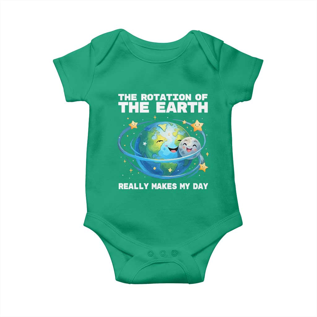 Teacher Earth Day Baby Onesie Rotation of the Earth Makes My Day Science