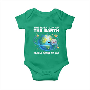 Teacher Earth Day Baby Onesie Rotation of the Earth Makes My Day Science