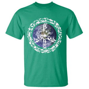 Earth Day T Shirt Save the Planet Peace Sign Positive Vibes