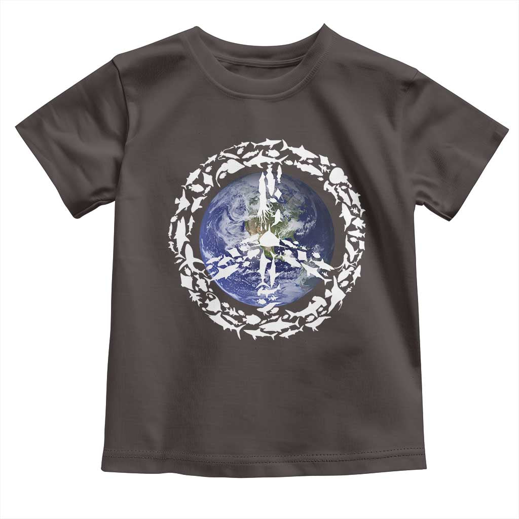 Earth Day Toddler T Shirt Save the Planet Peace Sign Positive Vibes