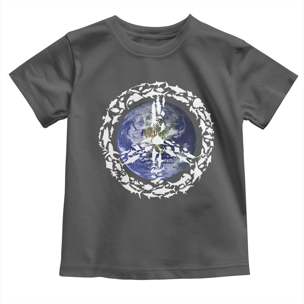 Earth Day Toddler T Shirt Save the Planet Peace Sign Positive Vibes