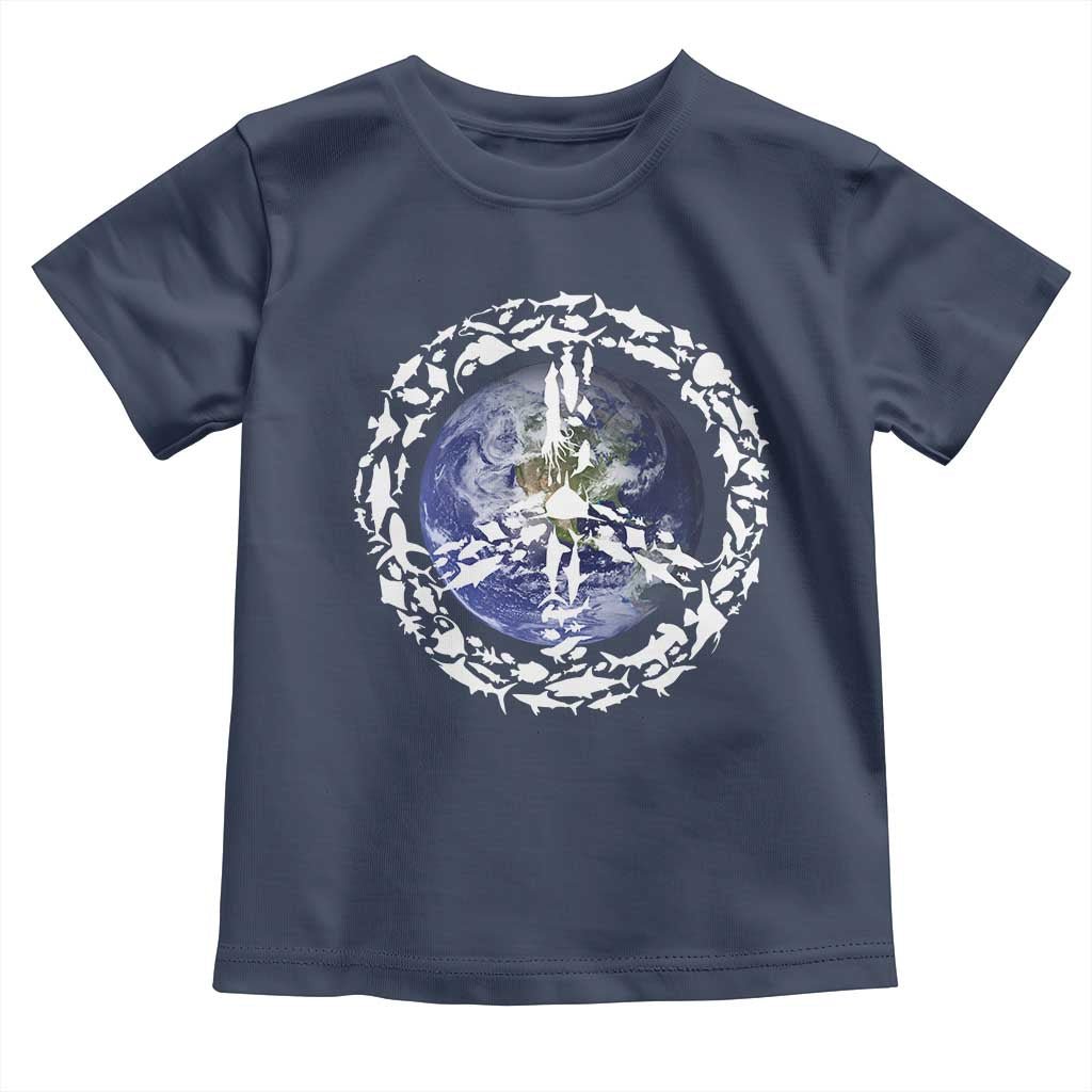 Earth Day Toddler T Shirt Save the Planet Peace Sign Positive Vibes