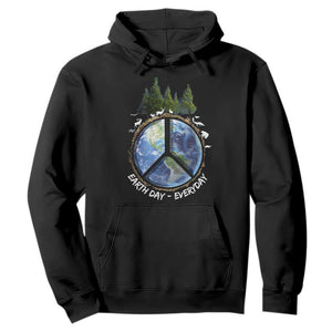 Earth Day Hoodie Everyday Peace Sign Positive Vibes