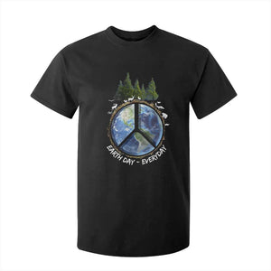 Earth Day T Shirt For Kid Everyday Peace Sign Positive Vibes