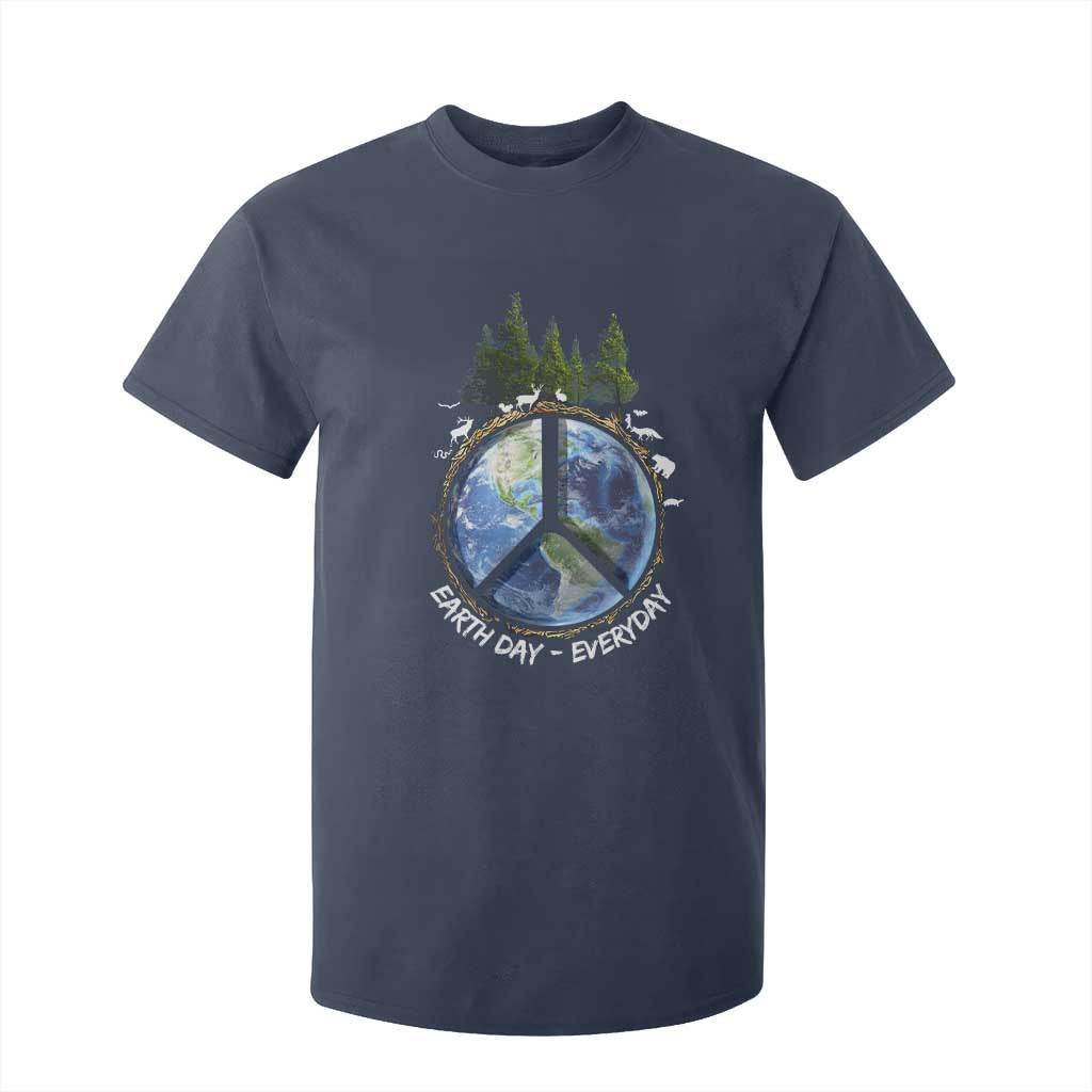 Earth Day T Shirt For Kid Everyday Peace Sign Positive Vibes