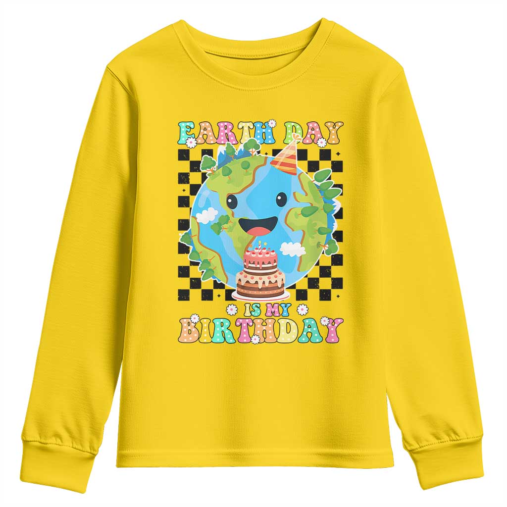 Earth Day Birthday Youth Sweatshirt Its My Birthday April 22