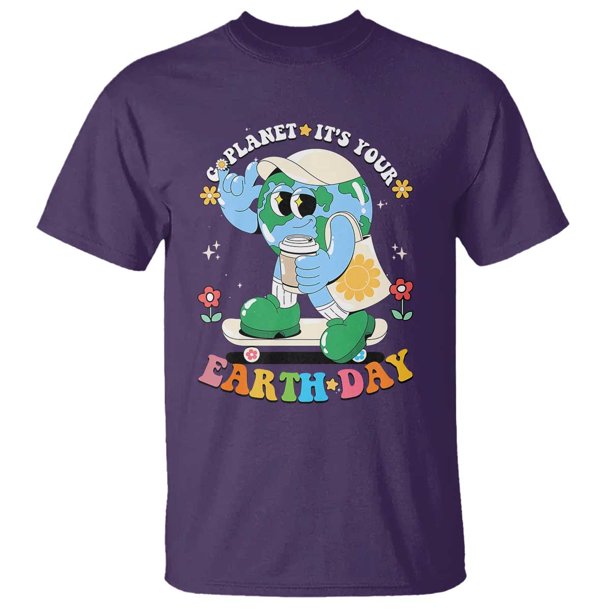 Earth Day T Shirt Cute Go Planet Its Your Earthday Groovy