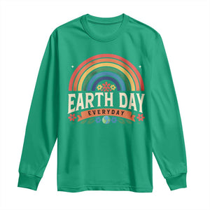Earth Day Long Sleeve Shirt Everyday Retro Rainbow