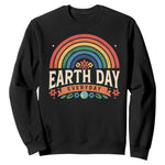 Earth Day Sweatshirt Everyday Retro Rainbow
