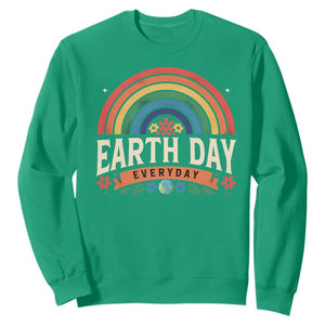 Earth Day Sweatshirt Everyday Retro Rainbow