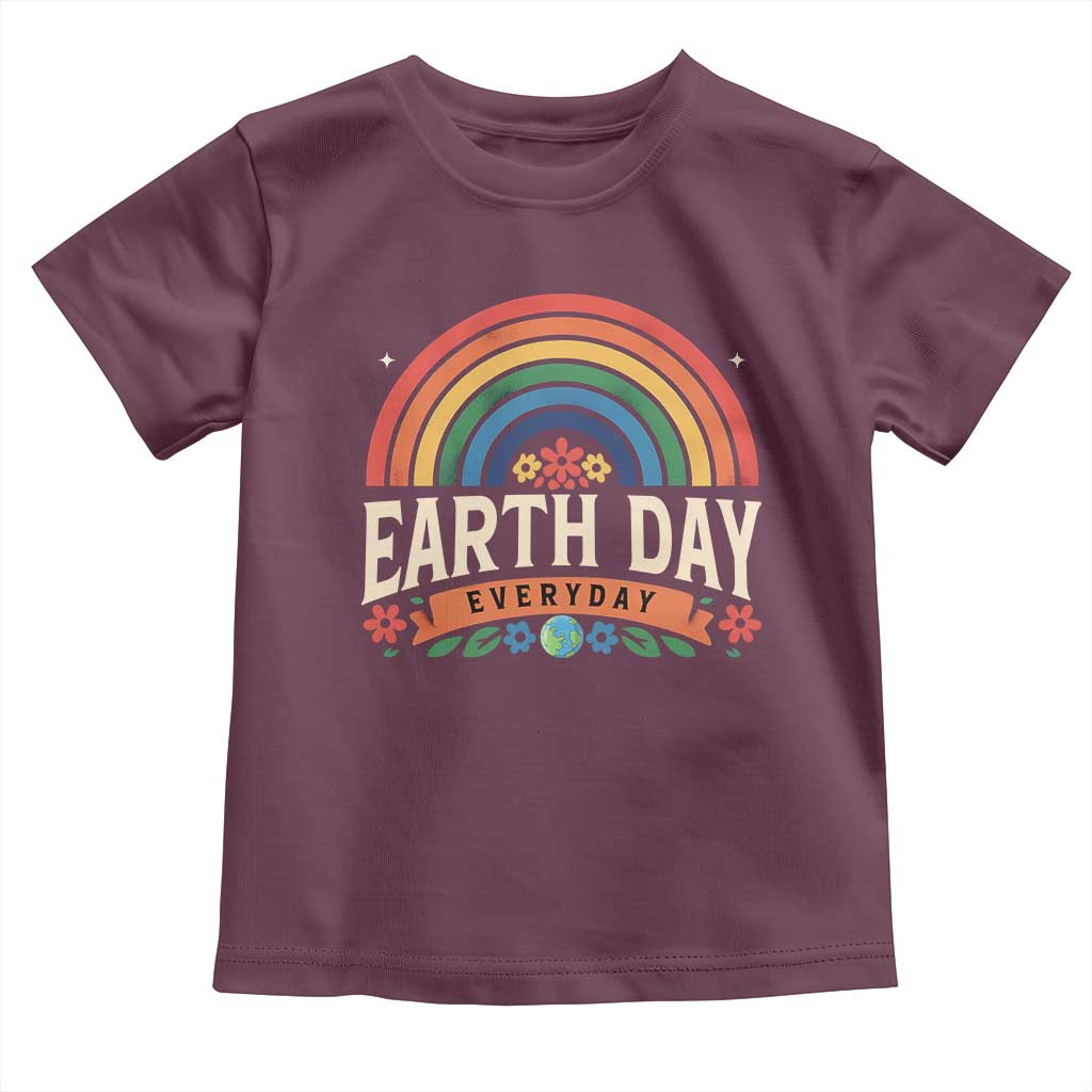 Earth Day Toddler T Shirt Everyday Retro Rainbow