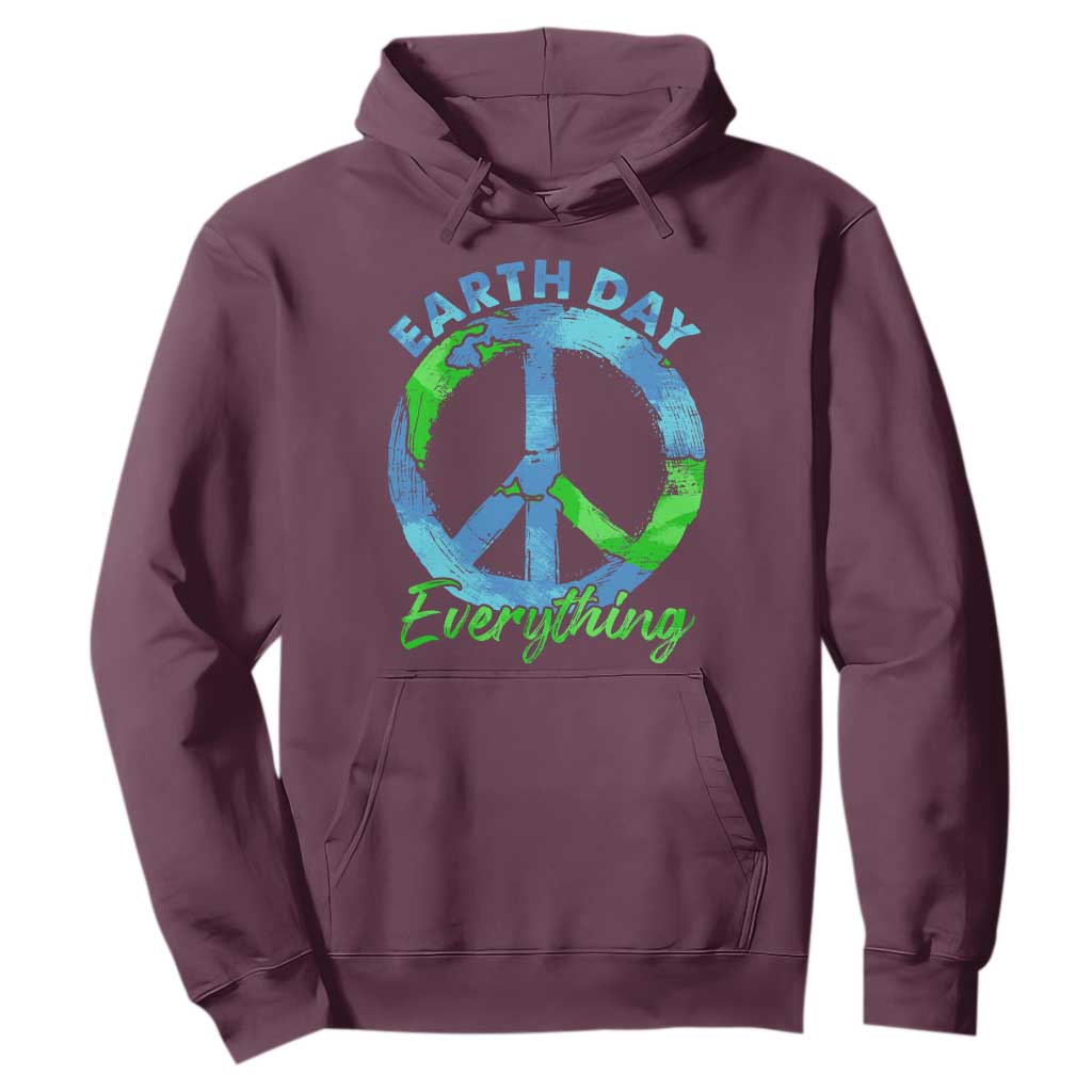 Piece Everyday Earth Day Hoodie Peace Sign Positive Vibes